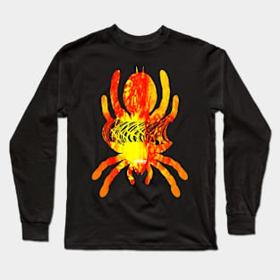 Tarantula Silhouette 59 (Tie Dye) Long Sleeve T-Shirt